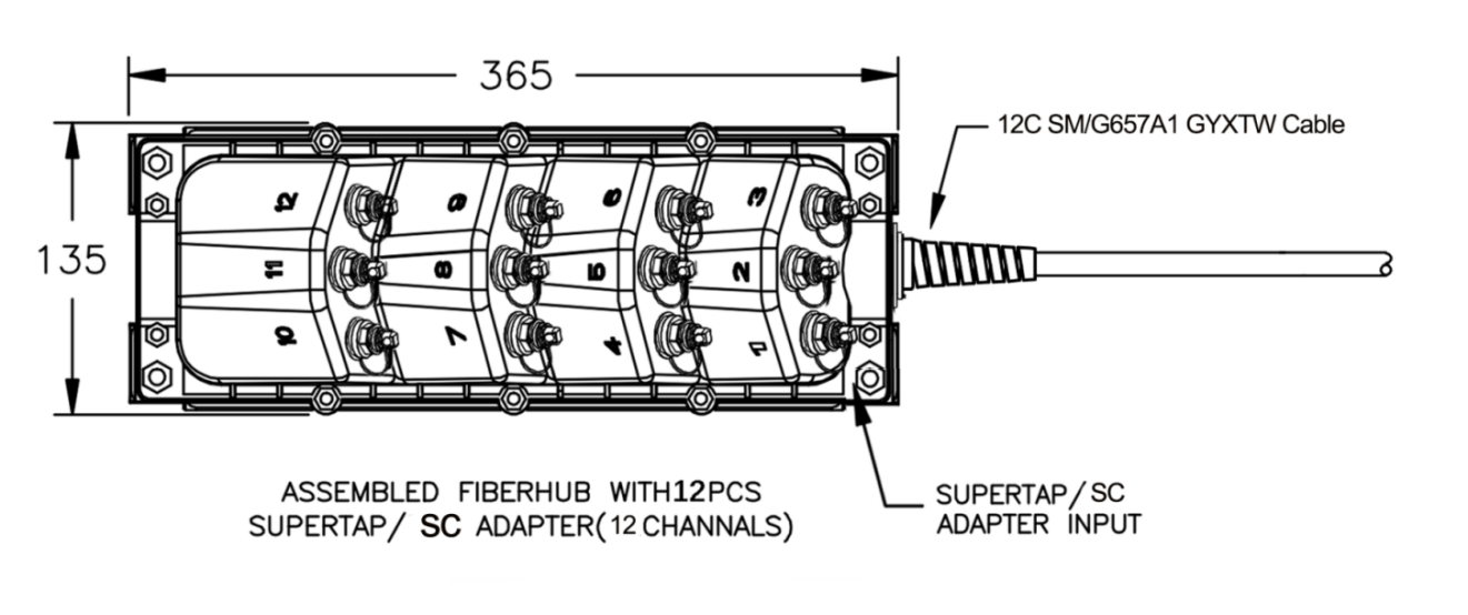 Fiber Optic Closure (FOC-HY201-12core)