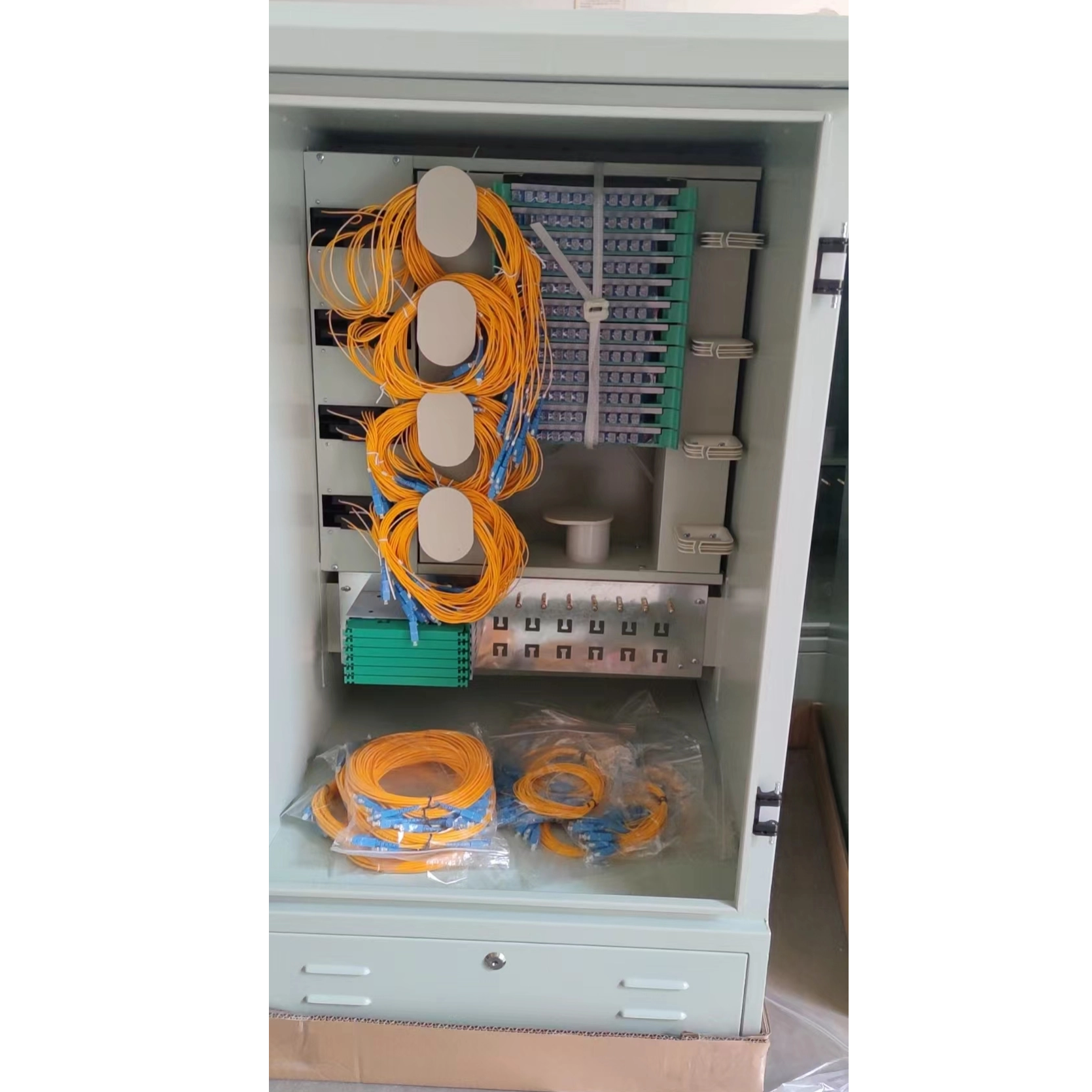 144 Core Fiber Optic Cabinet