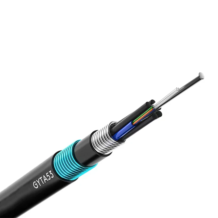 Stranded Loose Tube Double Sheath Optical Fiber Cable GYTA53